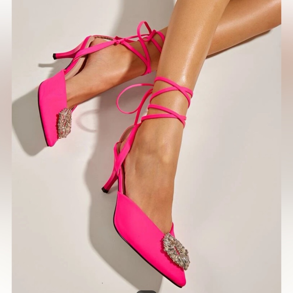 Shein heel pink hot